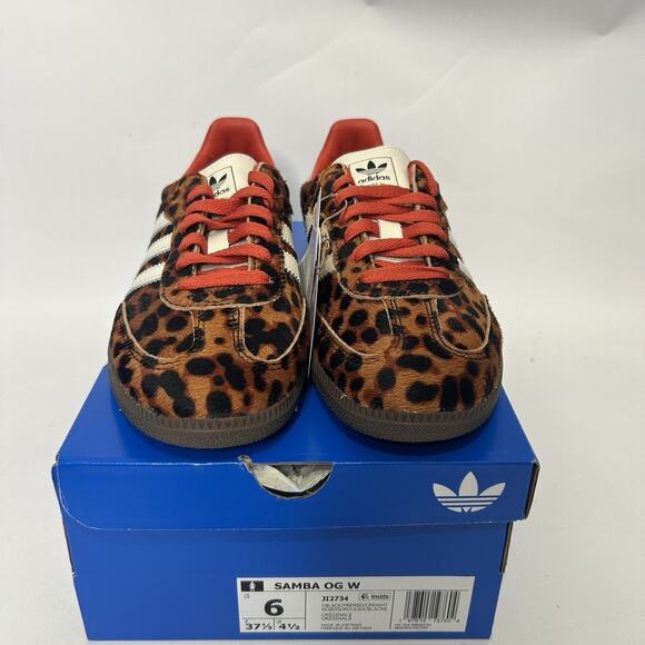 adidas Samba OG WMNS Leopard - “Preloved Red” JI2734 - Picture 2 of 6